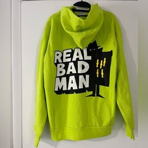 Real Bad Man 100% organic cotton
Graphic Hoodie